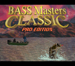 BASS Masters Classic - Pro Edition (USA) Title Screen